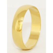 Aliança Tradicional em Ouro Amarelo 18k com Ótimo Preço